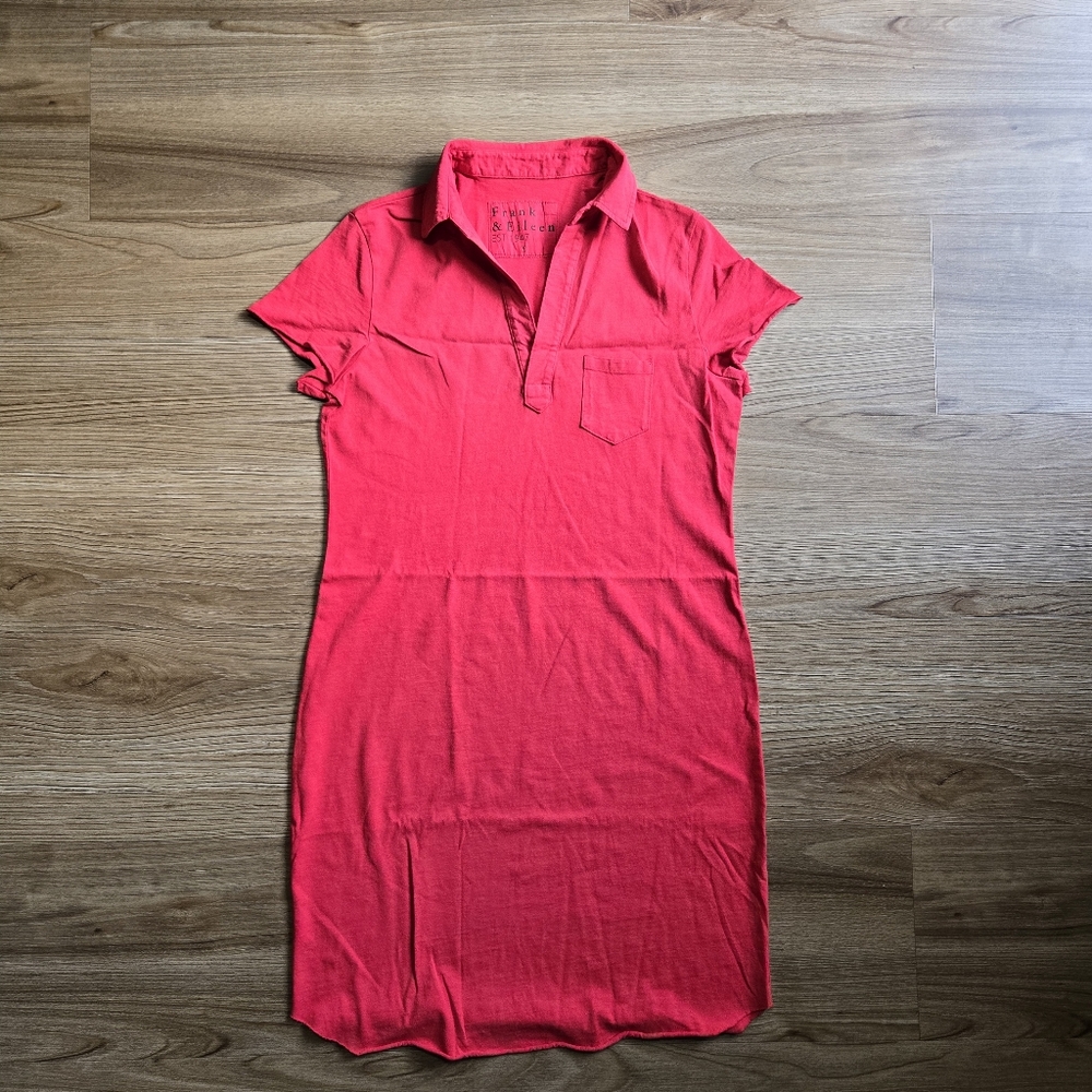 Women's Frank & Eileen Lauren Passion Rep Cotton Polo Dress Size S
